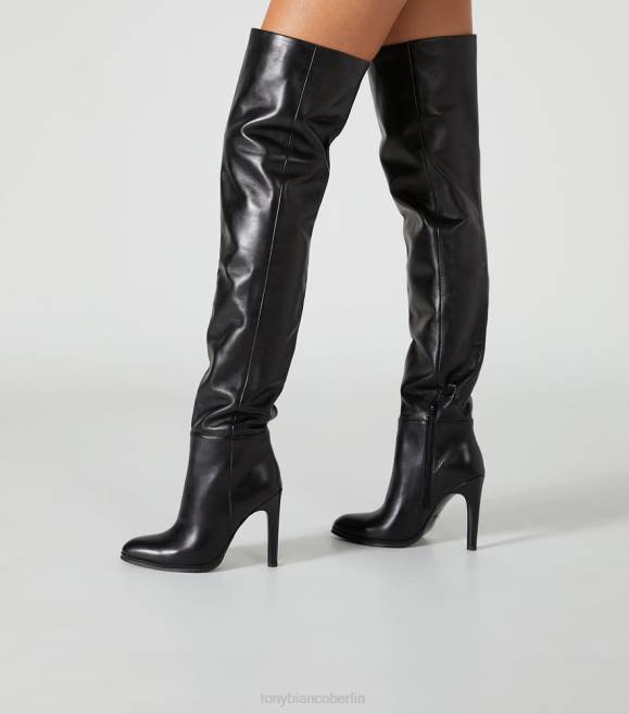 Stiefel mit Absatz| de Tony Bianco Frauen Held lange Stiefel schwarze Komo 4624569